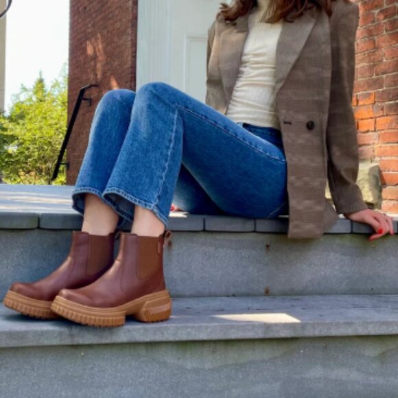 NEW Sorel Ona Ave Chelsea Boots Waterproof, Leather 259 7S3 - Picture 3 of 9